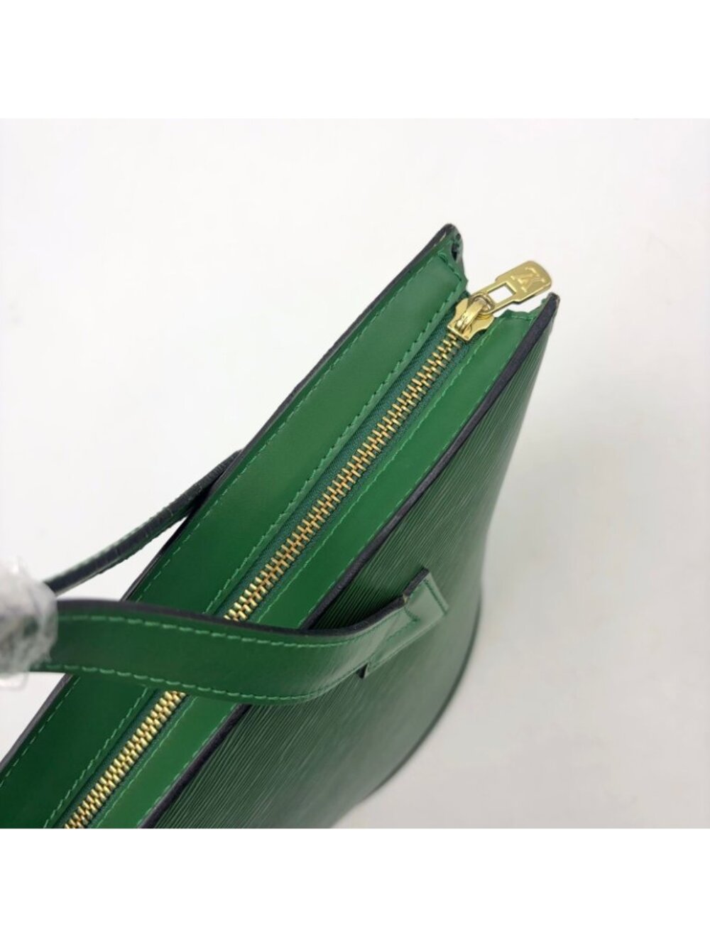 Louis Vuitton Sun Jack Shopping Epi Borneo Green Leather Shoulder Bag Gold - Picture 12 of 15